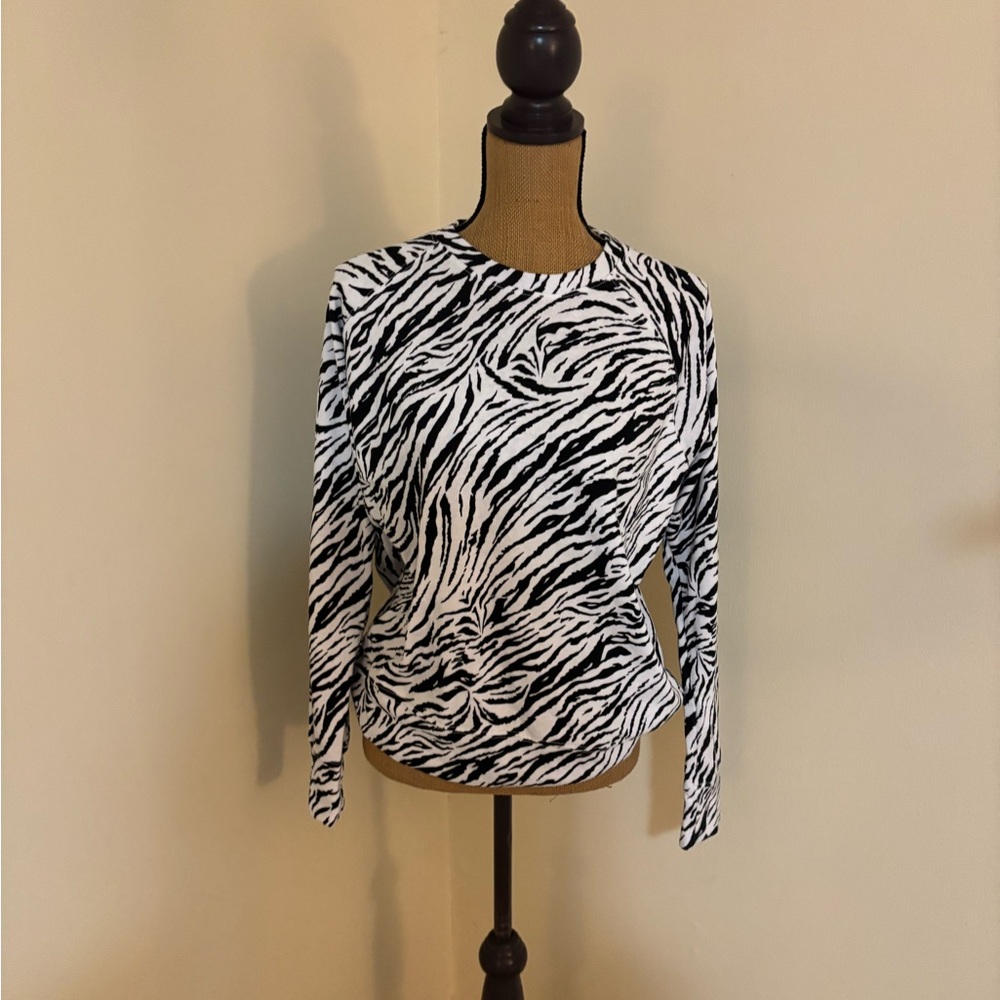 Sundry NWT Zebra Print Sweatshirt - size 1/Small